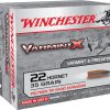 Winchester Varmint X Ammunition 22 Hornet 35 Grain Polymer Tip Box of 20