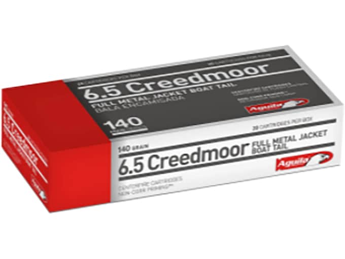 Aguila Ammunition 6.5 Creedmoor 140 Grain Full Metal Jacket