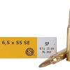Sellier & Bellot Ammunition 6.5x55mm Swedish Mauser 131 Grain Soft Point Box of 20