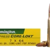 Remington Core-Lokt Ammunition 7x64mm Brenneke 140 Grain Core-Lokt Pointed Soft Point Box of 20