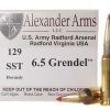 Alexander Arms Ammunition 6.5 Grendel 129 Grain Hornady SST Box of 20