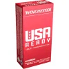 Winchester USA Ready Ammunition 9mm Luger 115 Grain Full Metal Jacket Flat Nose
