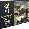 Browning Long Range Pro Match Ammunition 6.5 Creedmoor 130 Grain Sierra MatchKing Hollow Point Boat Tail Box of 20