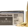 Federal Power-Shok Ammunition 222 Remington 50 Grain Soft Point