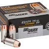 Sig Sauer Elite Performance Ammunition 45 ACP 200 Grain V-Crown Jacketed Hollow Point