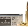 Federal Power-Shok Ammunition 243 Winchester 100 Grain Soft Point Box of 20
