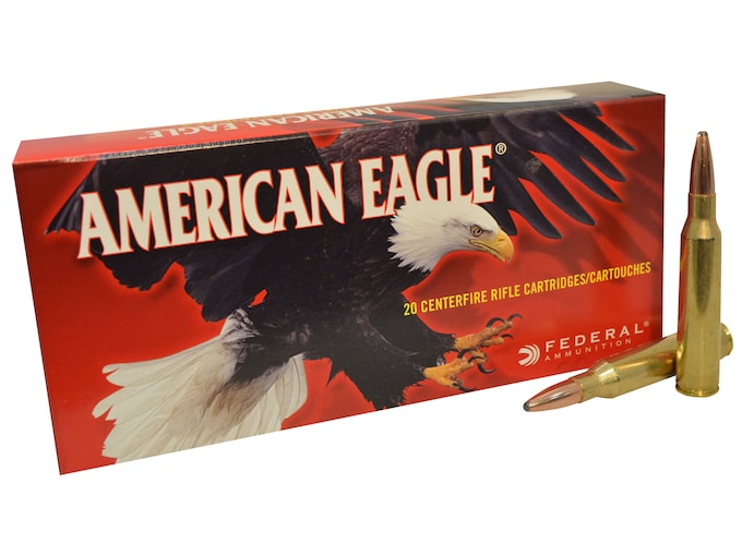 Federal American Eagle Ammunition 338 Lapua Magnum 250 Grain Pointed Soft Point Box of 20