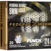 Federal Personal Defense Punch Ammunition 9mm Luger 124 Grain Jacketed Hollow Point Box of 20