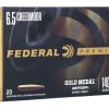 Federal Premium Gold Medal Berger Ammunition 6.5 Creedmoor 140 Grain Hollow Point Boat Tail