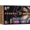 Federal Practice & Defend HST/Syntech Combo Ammunition 45 ACP 230 Grain Jacketed Hollow Point & Total Synthetic Jacket Box of 100