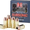 Hornady Subsonic Ammunition 9mm Luger 147 Grain XTP Jacketed Hollow Point Box of 25