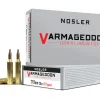 Nosler Varmageddon Ammunition 17 Remington 20 Grain Polymer Tip Flat Base Box of 20