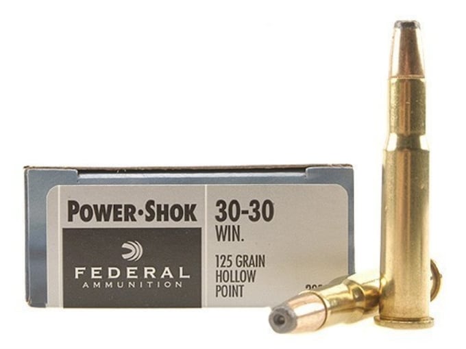Federal Power-Shok Ammunition 30-30 Winchester 125 Grain Jacketed Hollow Point Box of 20
