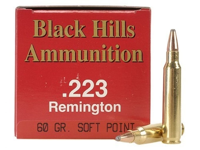 Black Hills Ammunition 223 Remington 60 Grain Soft Point Box of 50