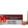 Hornady Superformance Varmint Ammunition 222 Remington 50 Grain V-MAX Polymer Tip Box of 20
