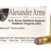 Alexander Arms Ammunition 50 Beowulf 400 Grain Hawk Jacketed Flat Point Box of 20