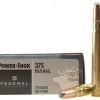 Federal Power-Shok Ammunition 375 H&H Magnum 270 Grain Soft Point Box of 20