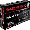 Winchester Match Ammunition 308 Winchester 168 Grain Hollow Point Boat Tail