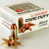 G2 Research Civic Duty Ammunition 45 ACP 164 Grain Expanding Solid Copper Lead-Free Box of 20