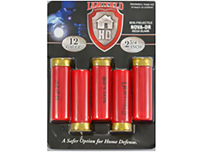 Lightfield Home Defender Nova DR Blank Concussion Ammunition 12 Gauge 2-3/4" Box of 5