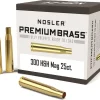 Nosler Custom Brass 300 H&H Magnum Box of 25