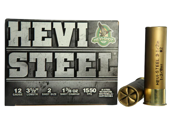 Hevi-Shot Hevi-Steel Waterfowl Ammunition 12 Gauge 3-1/2" 1-3/8 oz #2 Non-Toxic Shot