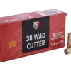 Fiocchi Shooting Dynamics Ammunition 38 Special 148 Grain Hollow Base Lead Wadcutter Box of 50