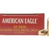 Federal American Eagle Ammunition 40 S&W 155 Grain Full Metal Jacket
