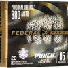 Federal Personal Defense Punch Ammunition 380 ACP 85 Grain Jacketed Hollow Point Box of 20