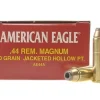 Federal American Eagle Ammunition 44 Remington Magnum 240 Grain Jacketed Hollow Point Box of 50