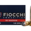 Fiocchi Shooting Dynamics Ammunition 357 Magnum 148 Grain Semi-Jacketed Hollow Point Box of 50