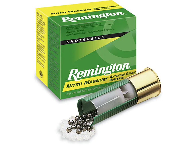 Remington Nitro Magnum Ammunition 12 Gauge Buffered Shot