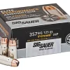 Sig Sauer Elite Performance Ammunition 357 Sig 125 Grain V-Crown Jacketed Hollow Point Box of 20