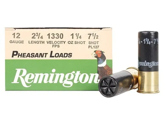 Remington Pheasant Ammunition 12 Gauge 2-3/4" 1-1/4 oz