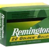 Remington Golden Bullet Ammunition 22 Long Rifle 40 Grain High Velocity Plated Lead Round Nose