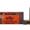 HSM Bear Ammunition 500 S&W Magnum 440 Grain Lead Wide Flat Nose Gas Check Box of 20