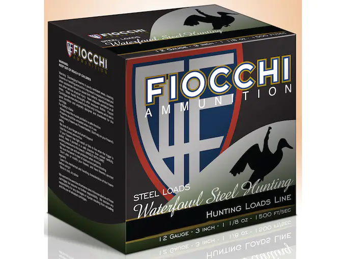 Fiocchi Speed Steel Ammunition 12 Gauge 3" 1-1/8 oz #3 Non-Toxic Steel Shot Box of 25