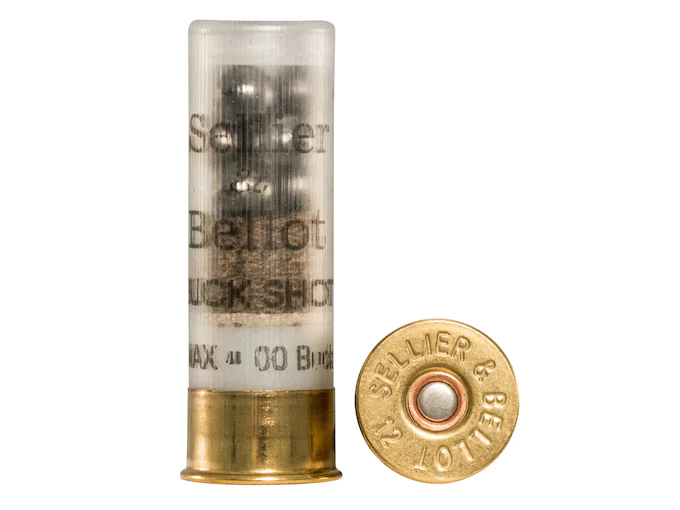 Sellier & Bellot Ammunition 12 Gauge 2-3/4" 00 Buckshot 9 Pellets Box of 25 - Image 2
