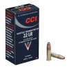 CCI Quiet Ammunition 22 Long Rifle Subsonic 40 Grain Segmented Lead Hollow Point Box of 500 (10 Boxes of 50)- Blemished