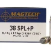 Magtech Ammunition 38 Special +P 125 Grain Semi-Jacketed Soft Point Box of 50