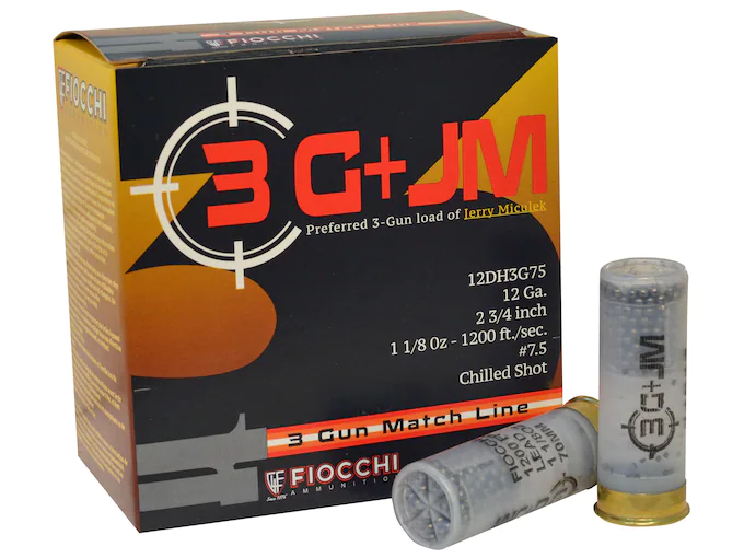 Fiocchi 3-Gun Ammunition 12 Gauge 2-3/4" #7-1/2 Shot