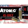Atomic Ammunition 45 Colt (Long Colt) 200 Grain Hard Cast Lead Round Nose Flat Point Box of 50