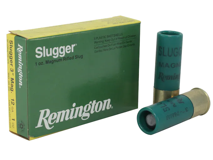 Remington Slugger Ammunition 12 Gauge 3" 1 oz Rifled Slug Box of 5