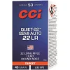 CCI Quiet Semi-Auto Ammunition 22 Long Rifle Subsonic 45 Grain Lead Round Nose