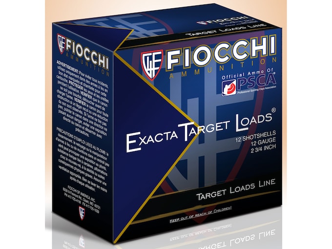 Fiocchi Exacta Target Crusher Ammunition 12 Gauge 2-3/4" 1 oz