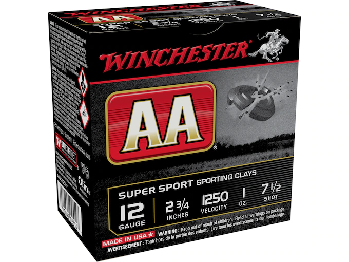 Winchester AA Super Sport Sporting Clays 1250 Ammunition 12 Gauge 2-3/4" 1 oz