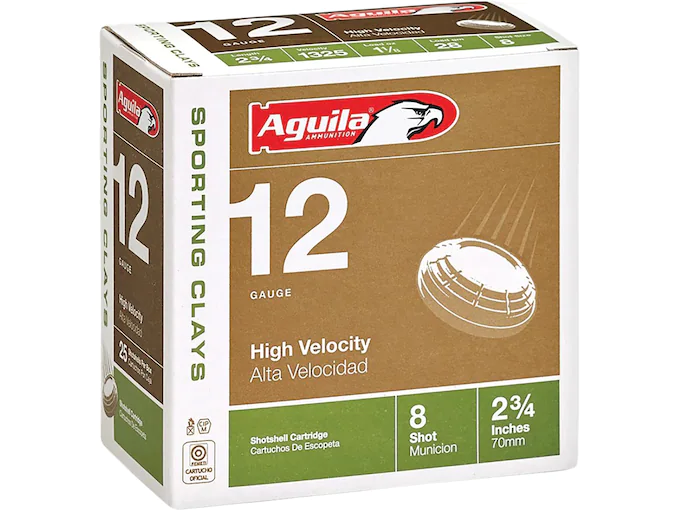 Aguila High Velocity Sporting Clays Ammunition 12 Gauge 2-3/4"
