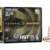 Federal Premium Personal Defense Ammunition 357 Sig 125 Grain HST Jacketed Hollow Point Box of 20