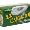 Remington Cyclone Ammunition 22 Long Rifle 36 Grain Lead Hollow Point Box of 50