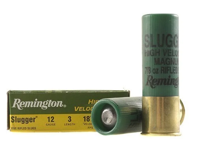 Remington Slugger Ammunition 12 Gauge 3" 7/8 oz High Velocity Rifled Slug Box of 5